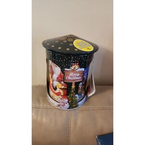 Grandma Wild's Biscuit Rotating Musical‎ Christmas Tin Music Box Jingle Bells